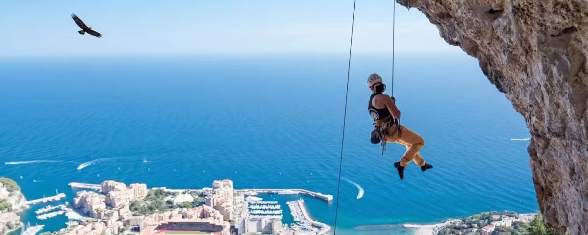 Ludivine sur TV Monaco - Documentaire escalade et mental, sports extrêmes