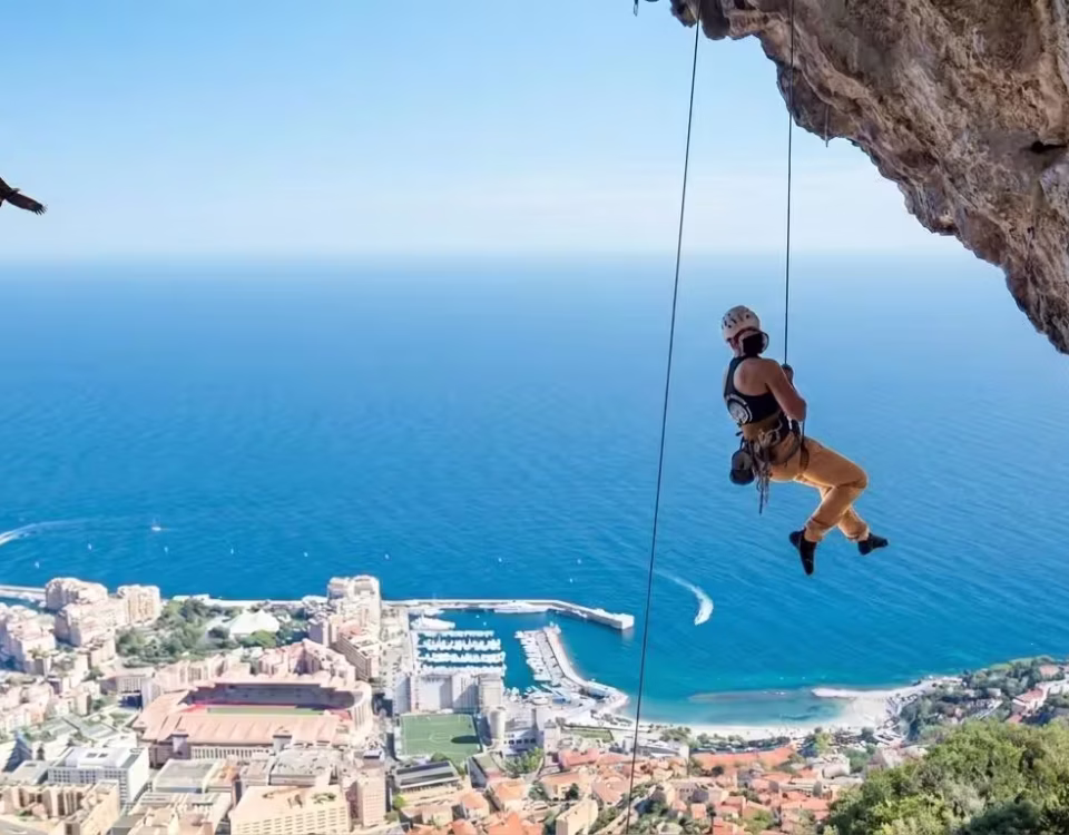 Ludivine sur TV Monaco - Documentaire escalade et mental, sports extrêmes